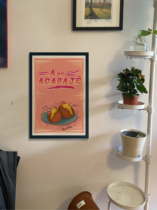 A de Acarajé Print
