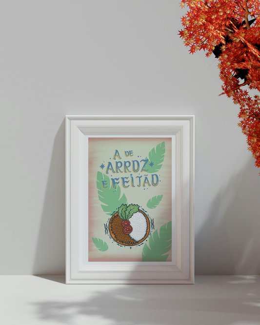 A de Arroz e Feijão Print