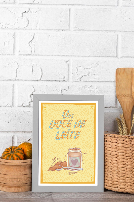 D de Doce de Leite Print