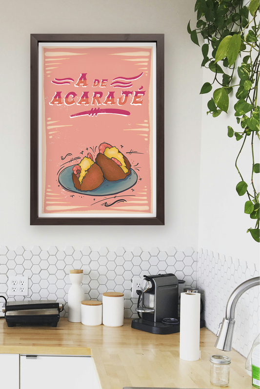 A de Acarajé Print
