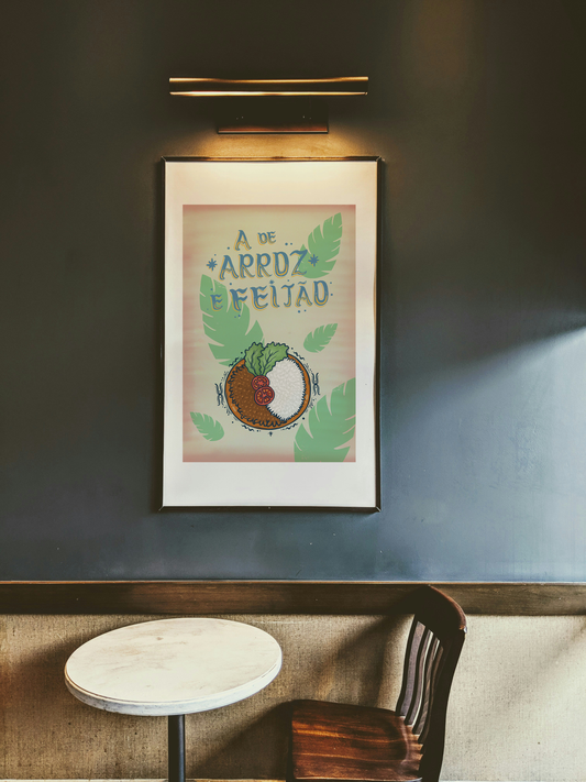 A de Arroz e Feijão Print