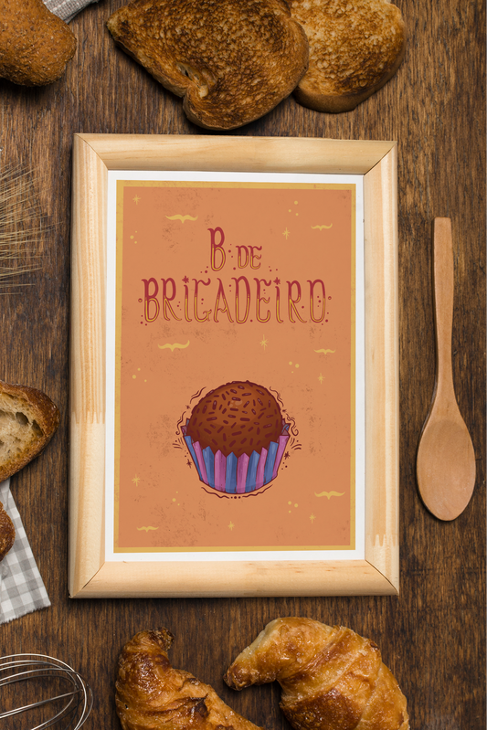 B de Brigadeiro Print
